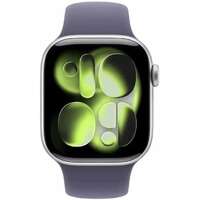 APPLE Watch S11 GPS 46mm Silver Aluminium Case with Purple Fog Sport Band - S/M mev94rk/a