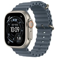 APPLE Watch Ultra 3 Cellular 49mm Natural Titanium Case with Anchor Blue Ocean Band mewh4se/a