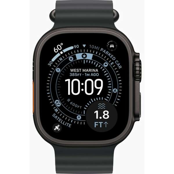 APPLE Watch Ultra 3 Cellular 49mm Black Titanium Case with Black Ocean Band mf0j4se/a