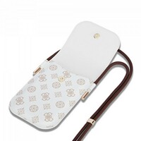 GUESS Leather Phone bag White