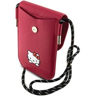 HELLO KITTY Leather Wallet Phone bag Red