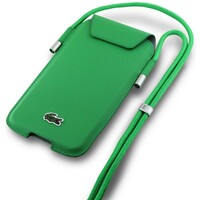 LACOSTE Leather Wallet Phone bag Green