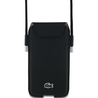 LACOSTE Leather Wallet Phone bag Black