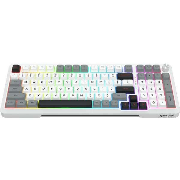 REDRAGON Bragi Pro MK688 Wired&2.4G&BT White