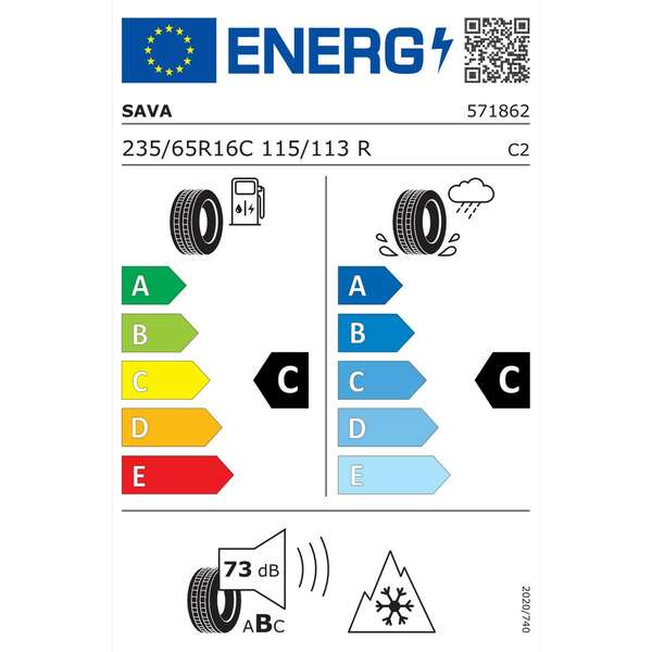 SAVA 235/65R16C ESKIMO LT 115/113R