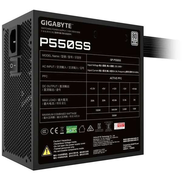 GIGABYTE 550W GP-P550SS Silver