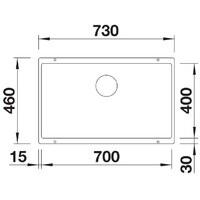 BLANCO SUBLINE 700-U VULKAN SIVA 527356
