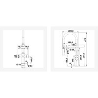 BLANCO CATRIS-S CRNA MAT FILTER 526707