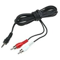 E-GREEN Kabl Audio 3.5mm stereo - 2xRCA M/M 1.5m crni