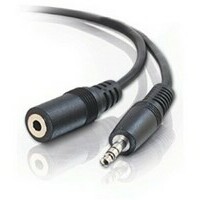 E-GREEN Kabl Audio 3.5mm stereo - 3.5mm stereo M / F (nastavak) 3m crni
