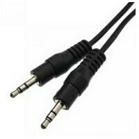 E-GREEN Kabl Audio 3.5mm stereo - 3.5mm stereo M / M 1.2m crni