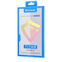 Zastitno staklo Tempered Glass Privacy Teracell Titan 2.5D za iPhone 13 mini 5.4 crni