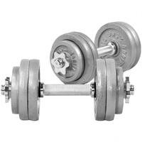 GORILLA SPORTS Set od 2 podesive bucice od livenog gvozdja (Ukupno 30 kg)