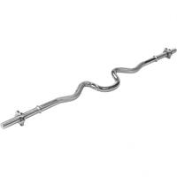 GORILLA SPORTS Super kriva EZ sipka za tegove (120 cm + 2 zvezdaste matice)