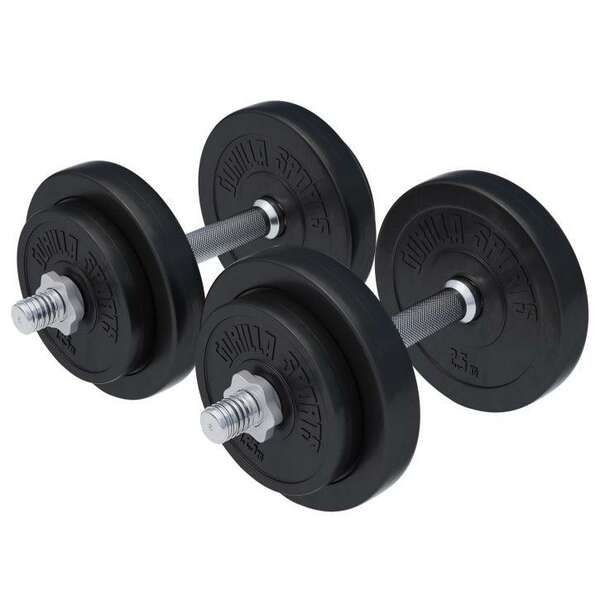 GORILLA SPORTS Set od 2 podesive bucice (Ukupno 20 kg)