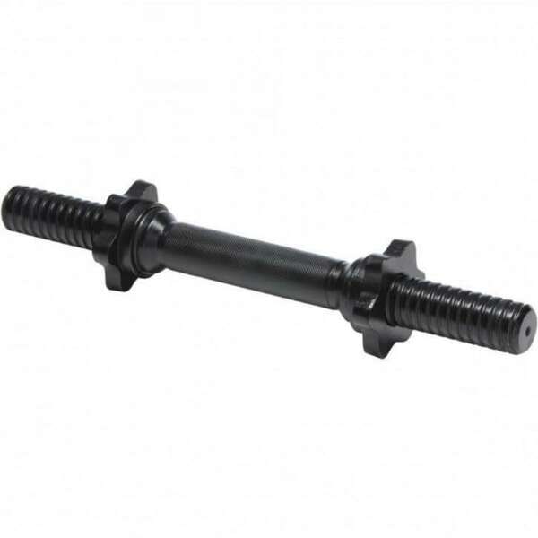 GORILLA SPORTS Kratka crna sipka za bucice (35 cm + 2 zvezdaste matice za zavrtanje)