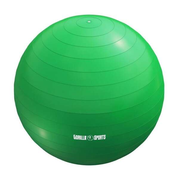 GORILLA SPORTS Lopta za pilates (75 cm / Zelena)