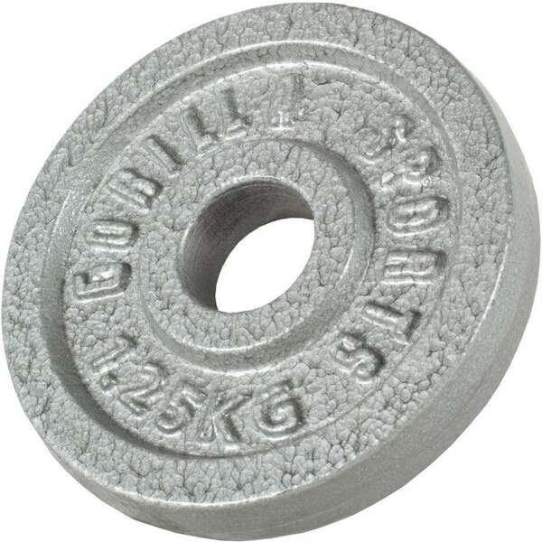 GORILLA SPORTS Teg od livenog gvozdja (1,25 kg / Srebrni)