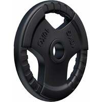 GORILLA SPORTS Gumirani olimpijski teg (10 kg / Crni)