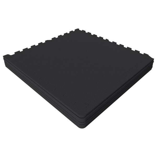 GORILLA SPORTS Tatami strunjaca (6 delova + 12 Ivica / Crna)