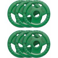 GORILLA SPORTS Set gumiranih olimpijskih tegova (6 x 5 kg)