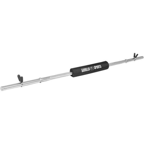 GORILLA SPORTS Sipka za tegove sa oprugama 170 cm + Zastitni sundjer 40 cm