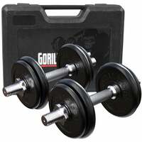 GORILLA SPORTS Kofer sa 2 podesive bucice (20 kg)
