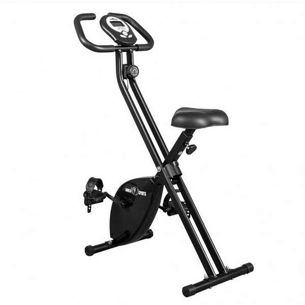 GORILLA SPORTS Sklopivi sobni bicikl (Crni)