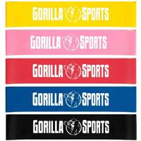 GORILLA SPORTS Set od 5 elasticnih traka za vezbanje