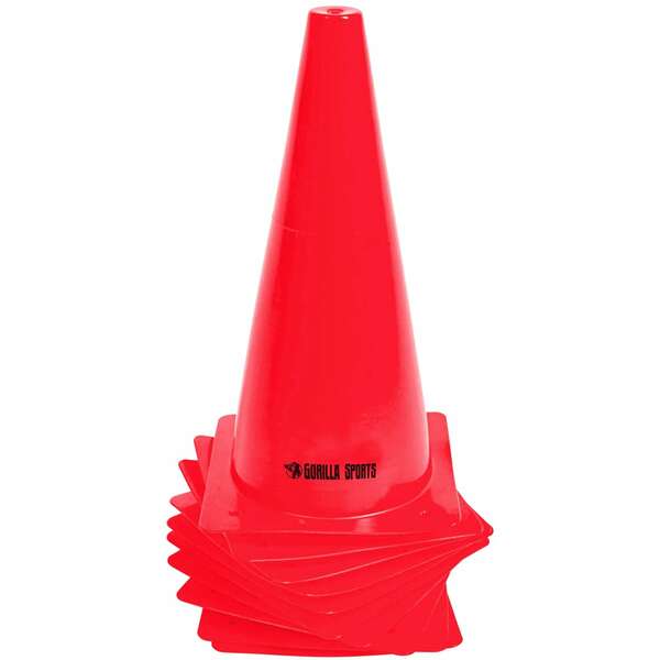 GORILLA SPORTS Set od 10 cunjeva za trening (30 cm / Narandzasti)