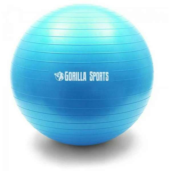 GORILLA SPORTS Lopta za vezbanje (55 cm / Plava)