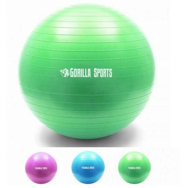 GORILLA SPORTS Lopta za vezbanje (55 cm / Zelena)