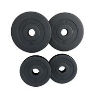 GORILLA SPORTS Set plasticnih olimpijskih tegova 30 kg (2x5 + 2x10 kg)