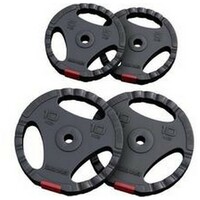 GORILLA SPORTS Set plasticnih tegova sa rukohvatima (2 x 5 kg, 2 x 10 kg)