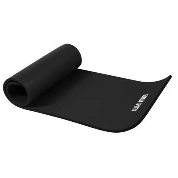 GORILLA SPORTS Prostirka za vezbanje (190 x 60 x 1,5 cm / Crna)