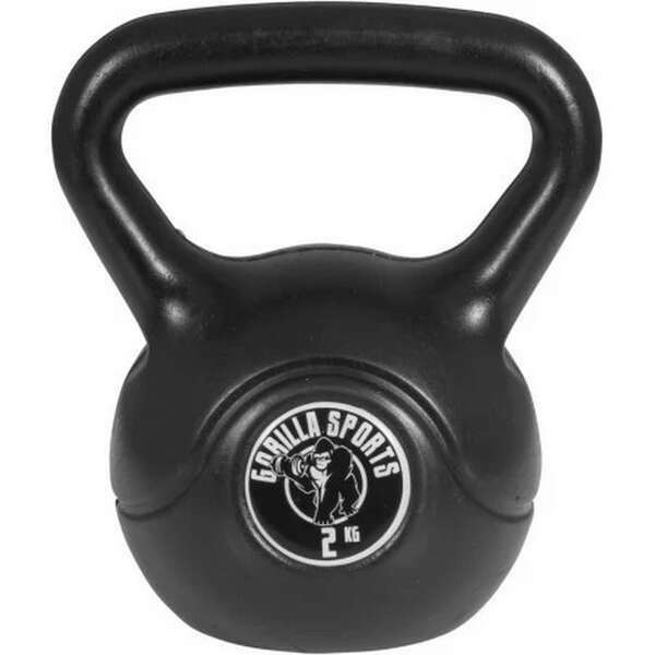 GORILLA SPORTS Plasticno rusko zvono od 2 kg