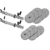 GORILLA SPORTS Set od 2 podesive bucice od livenog gvozdja (27,5 kg)