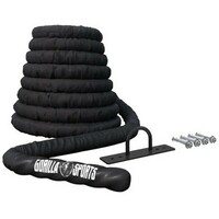 GORILLA SPORTS Kanap za trening ’’Battle Rope’’ sa zidnim nosacem (1200 cm x 5 cm)