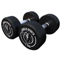 GORILLA SPORTS Okrugle gumirane bucice (2 x 7,5 kg)