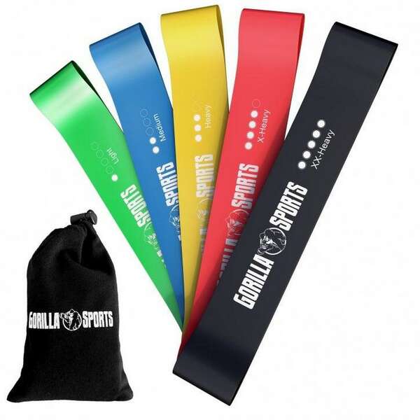 GORILLA SPORTS Set elasticnih traka za vezbanje