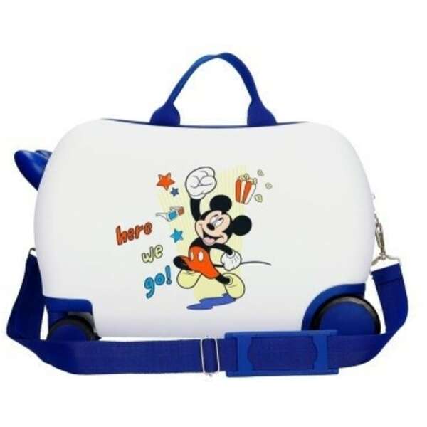 DISNEY MICKEY HERE WE GO deciji kofer na tockicima