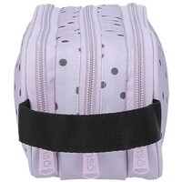 ENSO FLEUR zenski neseser sa 3 pregrade ljubicasta