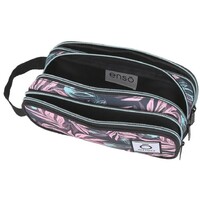 ENSO FLEUR zenski neseser sa 3 pregrade siva