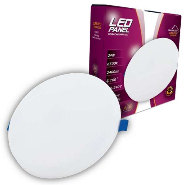 LUMAX High Lumen Frameless LUMUPO-24W 6500K Ugradni-Okrugli 2400 lm