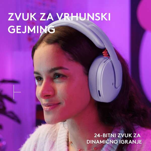 LOGITECH G325 LIGHTSPEED gejmerske bežicne slušalice Lila 981-001538