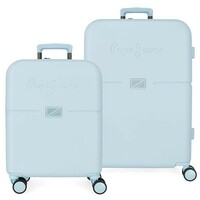 PEPE JEANS  ACCENT set kofera 2/1 sky blue