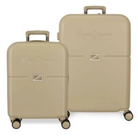 PEPE JEANS  ACCENT set kofera 2/1 champagne