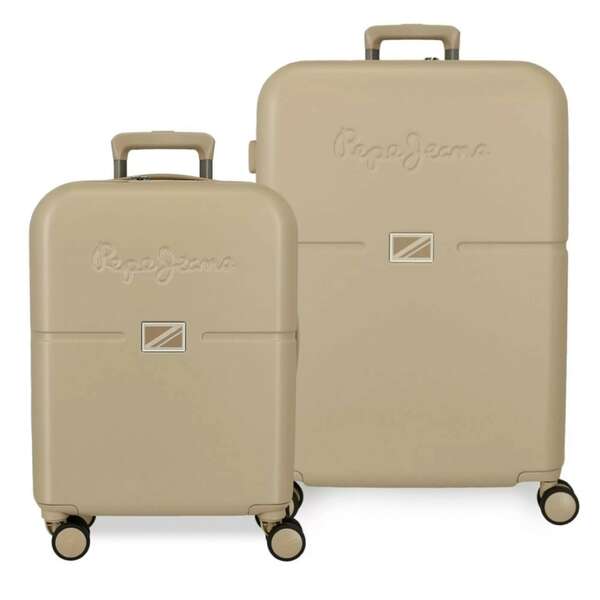 PEPE JEANS  ACCENT set kofera 2/1 champagne