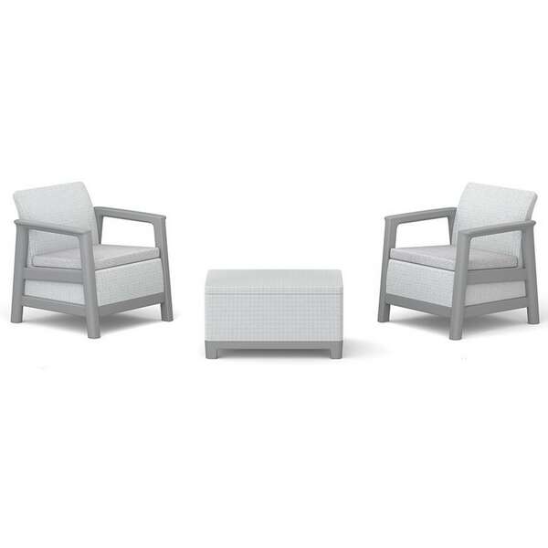 KETER Scandi linea sa box stolom siva