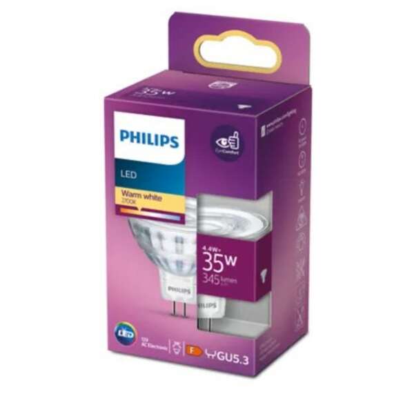PHILIPS PS790    4,4W (35W) MR16 GU5.3 WW 2700K 36D RF ND SRT4